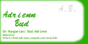 adrienn bud business card